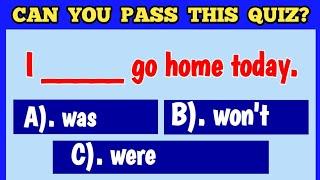 You Can't Score 10/12 In This English Grammar Challenging Quiz Video | English Grammar Test Quiz #gk