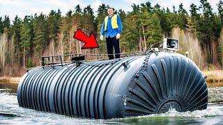 This Man Transforms an Ordinary Water Tank into an Incredible Boat!