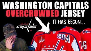 Washington Capitals Overcrowded NHL Jersey... YIKES!