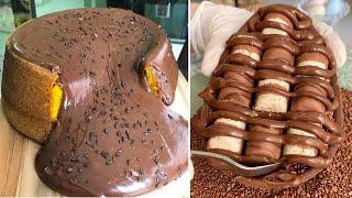 So Yummy Chocolate Cake Decorating To Impress Your Family | Satisfying Chocolate Cake Videos