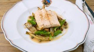 Alpenlachs mit Zitronen-Kapern-Butter