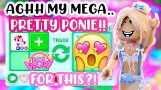 AGHH SHOULD I TRADE MY PREPPY MEGA PET FOR THIS?!🪸#adoptmeroblox #preppyadoptme #preppyroblox