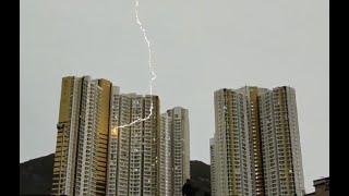 Lightening bolt appears to target individual flat in Hong Kong's Tuen Mun