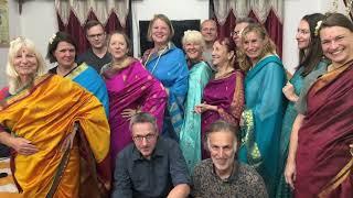 German Group enjoyed Indian traditional food