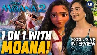 Moana Talks Sequel Surprises & Seeing The Rock As Live-Action Maui! Moana 2 Cast Interview!