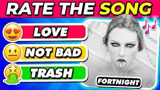 RATE THE SONG  | Popular Taylor Swift Songs Edition | Swifties Test 