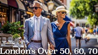 Elegance at Any Age: London's Over 50, 60, 70 Street Fashion 