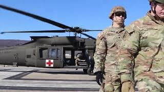 68W Combat Medic Training: Medical Transport Drills with UH-60 Blackhawk | Fort Indiantown Gap, PA