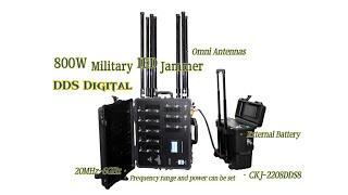 Portable DDS Wideband IED jammer VIP Jammer Military using Blocker, powerful Blast protection device