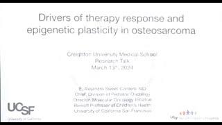 Drivers of Therapy Response and Epigenetic Plasticity in Osteosarcoma