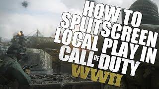 HOW TO SPLIT SCREEN IN WWII PRIVATE MATCH & LOCAL PLAY ON XBOX ONE & PS4!