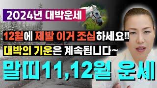 2024년 11~12월 말띠운세 12월에 제발 이거 조심하세요!! 대박의 기운은 계속됩니다~ [양평용한점집 청화신당]