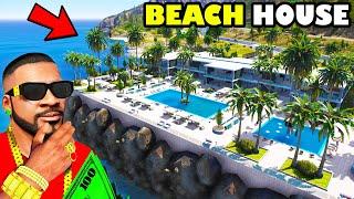 Franklin Bought Big Beach Luxury House In GTA 5 | SHINCHAN and CHOP