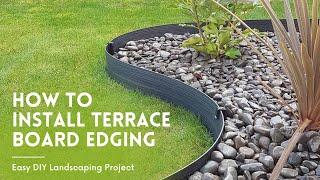 How to Install Master Mark Terrace Board Landscape Edging | Easy DIY Landscaping Project