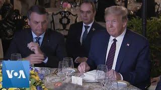 Trump Meets Brazil’s Bolsonaro at Florida Resort