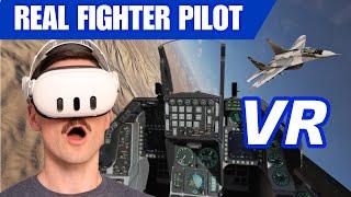 Real Thunderbird F-16 Pilot SHOCKED by First Virtual Reality Dogfight | DCS