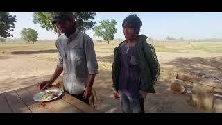 Yebandoles gives lunch to the irrigators to the tree of happiness