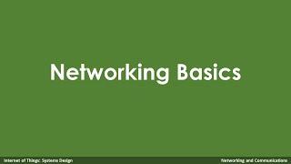 Lesson 4-1 [Networking and Communications] Networking Basics