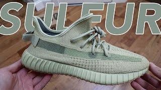 ABOUT TIME!!! YEEZY 350 V2 SULFUR REVIEW + ON FEET