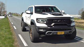 Dodge RAM 1500 TRX 6.2L Supercharged Hemi V8 - Drag Races, Exhaust Sounds & Accelerations!