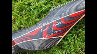 Old Mountain carbon Symphony hybrid longbow by MERLIN ARCHERY