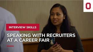 Speaking with Recruiters at a Career Fair - Interview Skills