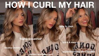 HOW I CURL MY HAIR 2021 *quick & easy, long lasting, HIGHLY requested!!*