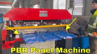 ▶ Metal roof roll forming machine | PBR Panel Machine |  Rib panel machine◀