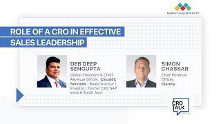 Chief Revenue Officer Talk Series S2 EP 1 | Role of a CRO in Effective Sales Leadership