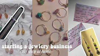 starting an ETSY SHOP with me │ selling my own jewelry, unboxing, making orders, *the process* 