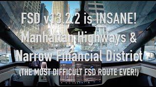 Tesla FSD 13.2.2 Amazes in the Manhattan Financial District & City Highways