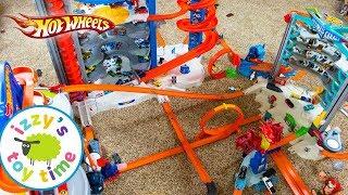 Cars  | Hot Wheels MEGA CITY Fast Lane Playset | Fun Toy Cars  Pretend Play