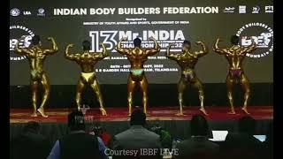 Mr. India 2022  || IBBF Championship Final Posedown Nitin chandila gold medalist