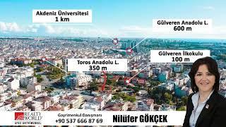 ANTALYA KEPEZ YEŞİLYURT MERKEZİ KONUMDA 2+1 SATILIK DAİRE #antalya #antalyasatılık #satılıkdaire