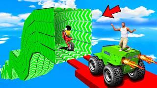 SHINCHAN AND FRANKLIN TRIED THE IMPOSSIBLE SNAKE SPEED BOOSTER TUNNEL PARKOUR CHALLENGE GTA 5