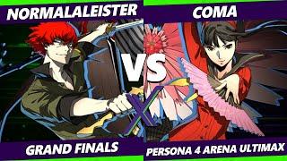 F@X 451 GRAND FINALS - NormalAleister (Minazuki) Vs Coma [L] (Shadow Yukiko) Persona 4 Arena Ultimax