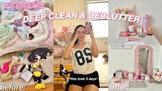 DEEP CLEANING an DECLUTTERING my room 2024🫧 (this will motivate you)