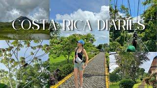 costa rica diaries | zip lining, rafting, animals, hiking, & more vlog