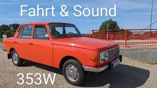 Wartburg 353 W, Flammenrot, Original! Mit Motorsound.