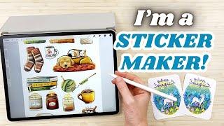 Designing the Coziest Stickers EVER! || Procreate Livestream!