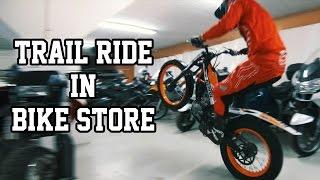 JIMMY OLSSON - Trail ride in bike store!