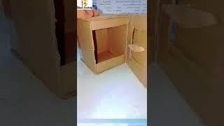 How To Make Safe Locker From Cardboard at home/DIY Mini Smart Locker/Make Locker withPassword#shorts