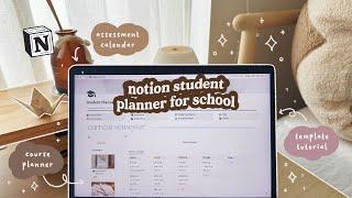 2024 NOTION TUTORIAL  Student Planner for School & University 