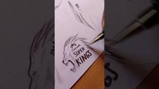 MS Dhoni Drawing#shorts #youtubeshorts