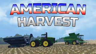 Farming Simulator 2015- American Corn Harvest On Small Town Map!