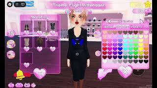 Dress to Impress Theme Winter and Flight Attendant