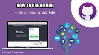 How to USE Github on a Computer - Download a GitHub Project Zip File | Tutorial 11