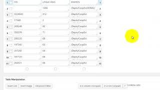 Using Tablepress for Tabular Data