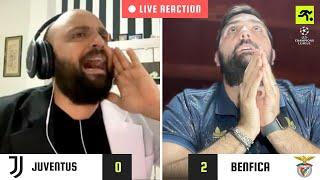 JUVENTUS-BENFICA 0-2 LIVE REACTION | TIFOSI JUVENTINI SCONSOLATI | TIFOSIAMO