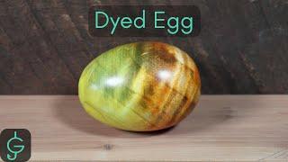 Dyed Egg Woodturning